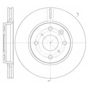 Тормозной диск REMSA DCA6100310 / 61003.10