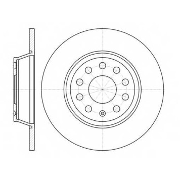 Тормозной диск REMSA DCA697300 / 6973.00