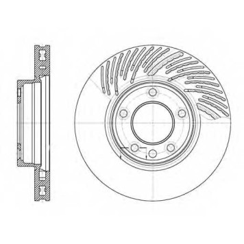 Тормозной диск REMSA DCA677311 / 6773.11