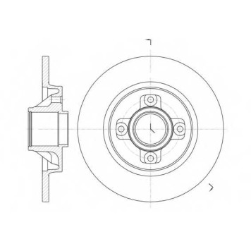 Тормозной диск REMSA BDM7387.10 / 61058.00