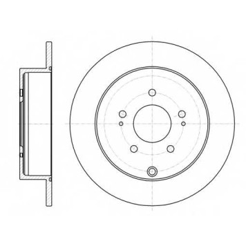 Тормозной диск REMSA BDM7404.10 / 61098.00
