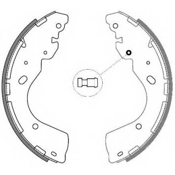 Комплект тормозных колодок задний для NISSAN NAVARA(D40) <b>REMSA 4246.00 / BSM4246.00</b>