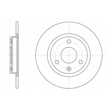 Тормозной диск REMSA DCA607000 / 6070.00