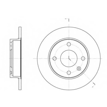 Тормозной диск REMSA DCA609400 / 6094.00