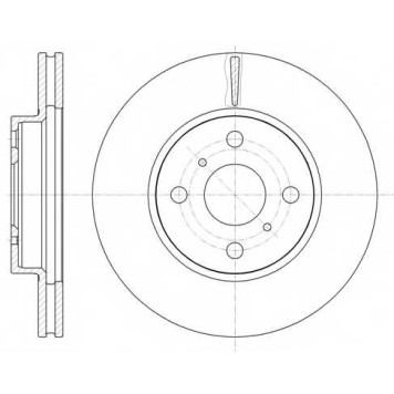Тормозной диск REMSA DCA6100510 / 61005.10