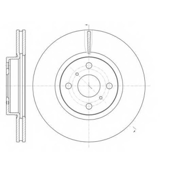 Тормозной диск REMSA DCA6100610 / 61006.10