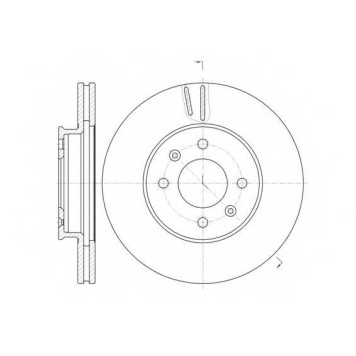 Тормозной диск REMSA DCA6102310 / 61023.10