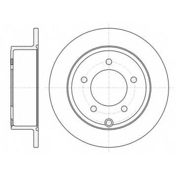 Тормозной диск REMSA DCA6102500 / 61025.00