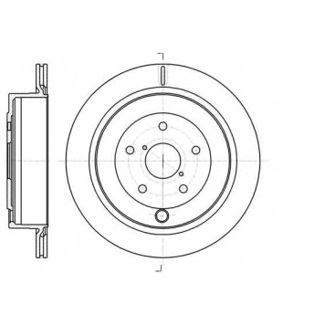 Тормозной диск REMSA DCA6104210 / 61042.10