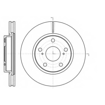 Тормозной диск REMSA DCA6107710 / 61077.10