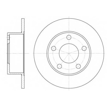 Тормозной диск REMSA DCA612100 / 6121.00