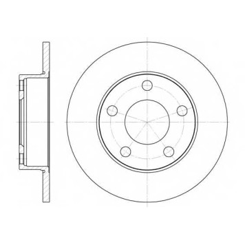 Тормозной диск REMSA DCA612400 / 6124.00