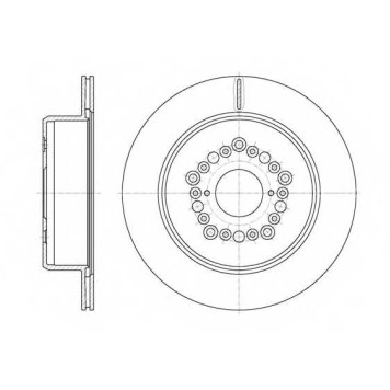 Тормозной диск REMSA DCA6125410 / 61254.10