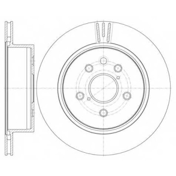 Тормозной диск REMSA DCA6125510 / 61255.10