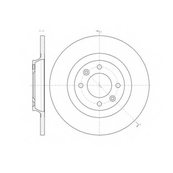 Тормозной диск REMSA DCA6145700 / 61457.00