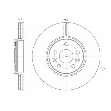 Тормозной диск REMSA DCA6147710 / 61477.10