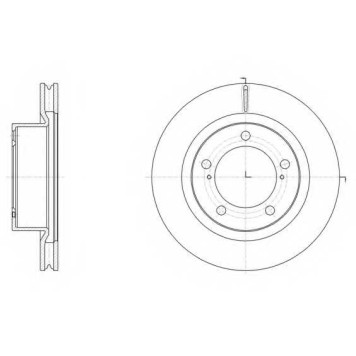 Тормозной диск REMSA DCA6151710 / 61517.10