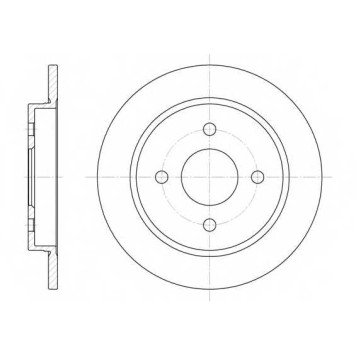 Тормозной диск REMSA DCA615500 / 6155.00