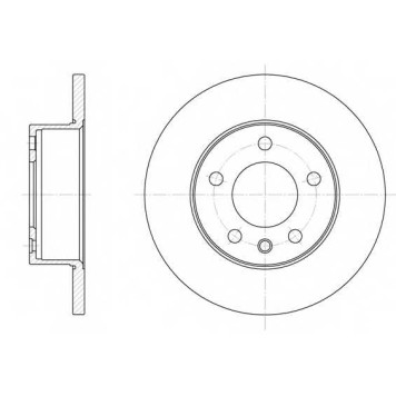 Тормозной диск REMSA DCA620100 / 6201.00