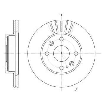Тормозной диск REMSA DCA638610 / 6386.10