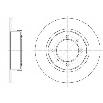 Тормозной диск REMSA DCA639000 / 6390.00