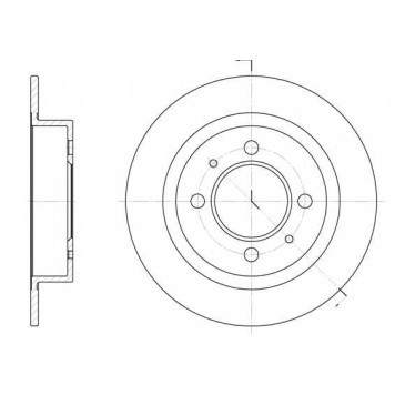 Тормозной диск REMSA DCA642400 / 6424.00