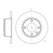 Тормозной диск REMSA DCA643300 / 6433.00