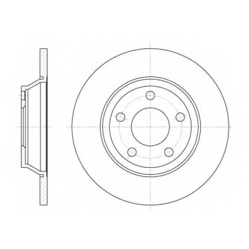 Тормозной диск REMSA DCA647200 / 6472.00