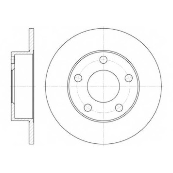 Тормозной диск REMSA DCA651300 / 6513.00