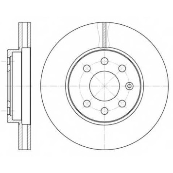 Тормозной диск REMSA DCA657310 / 6573.10