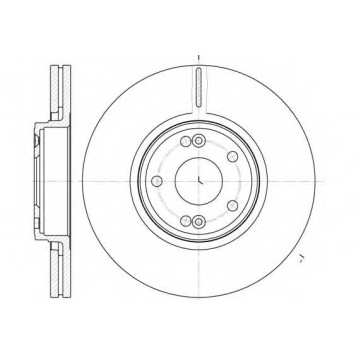 Тормозной диск REMSA DCA661210 / 6612.10