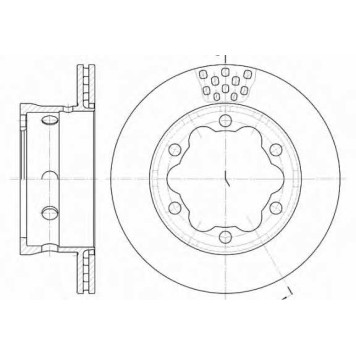 Тормозной диск REMSA DCA662310 / 6623.10