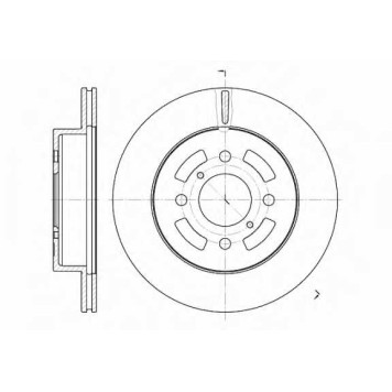 Тормозной диск REMSA DCA664210 / 6642.10
