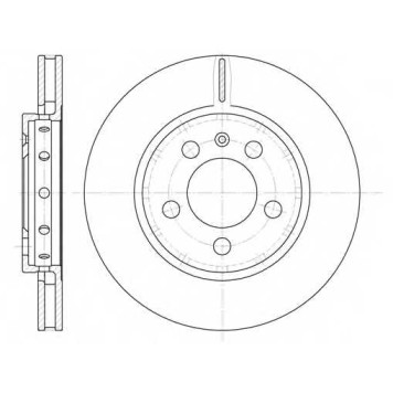 Тормозной диск REMSA DCA664610 / 6646.10