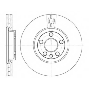 Тормозной диск REMSA DCA665810 / 6658.10