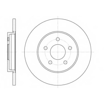 Тормозной диск REMSA DCA666100 / 6661.00