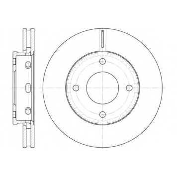 Тормозной диск REMSA DCA668010 / 6680.10