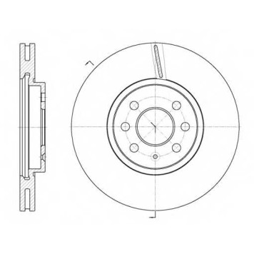 Тормозной диск REMSA DCA668510 / 6685.10