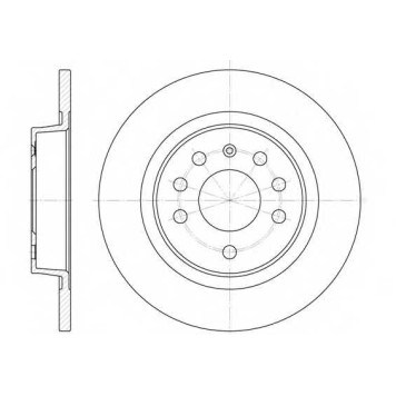 Тормозной диск REMSA DCA668800 / 6688.00