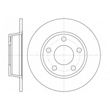Тормозной диск REMSA DCA672300 / 6723.00