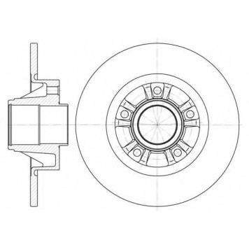 Тормозной диск REMSA DCA673300 / 6733.00