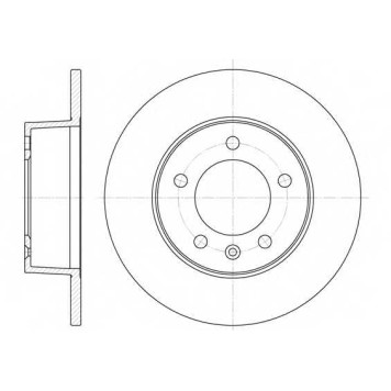 Тормозной диск REMSA DCA673500 / 6735.00