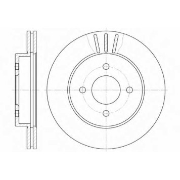 Тормозной диск REMSA DCA676110 / 6761.10