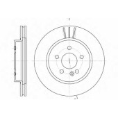 Тормозной диск REMSA DCA678210 / 6782.10