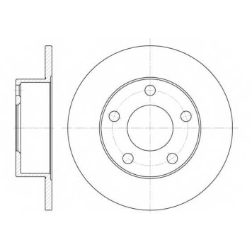 Тормозной диск REMSA DCA680300 / 6803.00