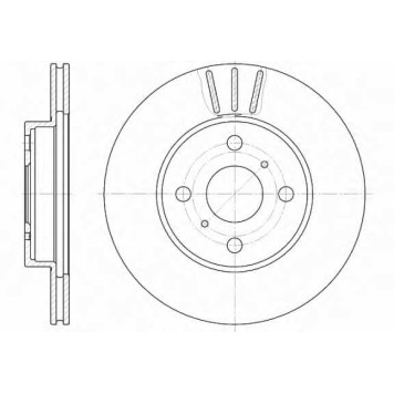 Тормозной диск REMSA DCA681410 / 6814.10