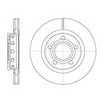Тормозной диск REMSA DCA682210 / 6822.10