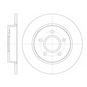 Тормозной диск REMSA DCA684600 / 6846.00