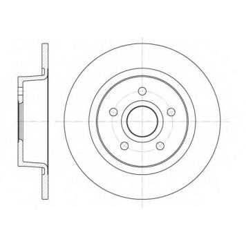 Тормозной диск REMSA DCA686300 / 6863.00