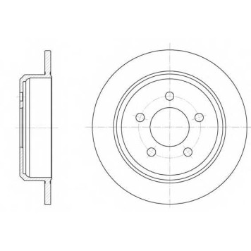 Тормозной диск REMSA DCA691300 / 6913.00